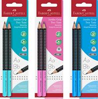 Faber Castell Potloodset - 2 stuks - Jumbo met grip - Hardheid B - thumbnail