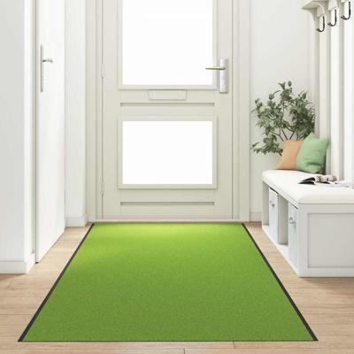 Deurmat Groen en Zwart 120 x 350 cm Polyamide en PVC