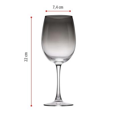 Alpina Rode Wijnglas Smoke 465ml 4 stuks