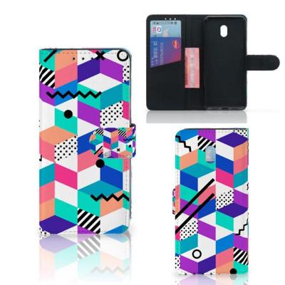 Xiaomi Redmi 8A | Book Case | Blokken Kleurrijk Xiaomi Redmi 8A | Book Case | Blokken Kleurrijk