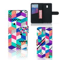 Xiaomi Redmi 8A | Book Case | Blokken Kleurrijk - thumbnail