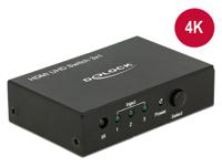 Delock 18683 HDMI-switch Ultra HD-geschikt 3840 x 2160 Pixel - thumbnail