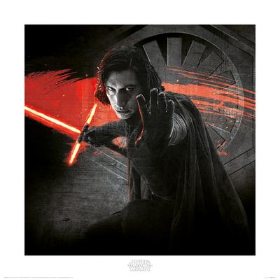 Kunstdruk Star Wars - The Last Jedi Kylo Ren Force 40x40cm