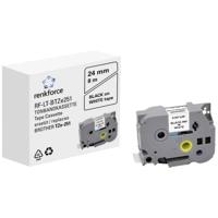 Labeltape Renkforce RF-LT-BTZe251 Compatibel vervangt Brother TZe-251 24 mm Tapekleur: Wit Tekstkleur: Zwart 8 m - thumbnail