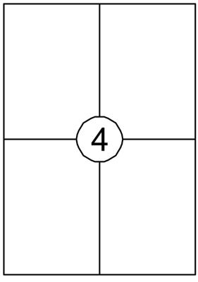 Etiket Quantore 105x148mm 400 stuks Etiket Quantore 105x148mm 400 stuks