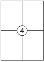 Etiket Quantore 105x148mm 400 stuks - thumbnail