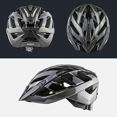 Olympic Sportswear Alpina sports tour helm panoma 2.0 52-57 glans zwart/grijs