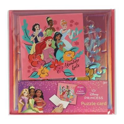 Disney Legpuzzel kaart princess kaart en envelop