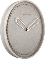 NeXtime NE-3197GS Wandklok Dia. 35 Cm, Polyresin, Grijs - thumbnail