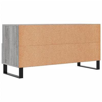 Tv-meubel 102x36x50 cm bewerkt hout grijs sonoma eikenkleurig