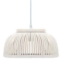 vidaXL Hanglamp halfrond 40 W E27 34x14,5 cm bamboe - thumbnail