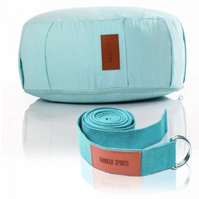 Yogaset bestaande uit een yogakussen en yogariem Yogaset bestaande uit een yogakussen en yogariem