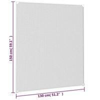 VidaXL Insectenhor voor ramen magnetisch 130x150 cm wit - thumbnail