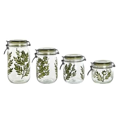 Set van 4 Potjes Home ESPRIT Groen Kristal Ijzer 1,5 L 11,3 x 11,3 x 21,7 cm Set van 4 Potjes Home ESPRIT Groen Kristal Ijzer 1,5 L 11,3 x 11,3 x 21,7 cm