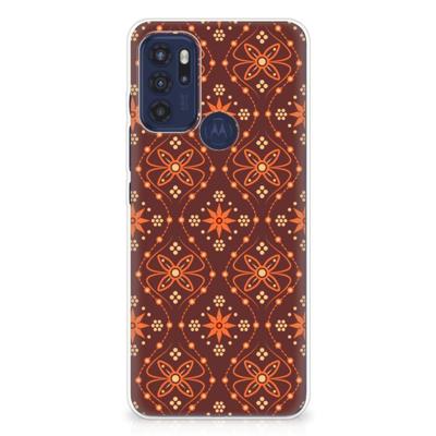 Motorola Moto G60s | TPU bumper | Batik Brown Motorola Moto G60s | TPU bumper | Batik Brown