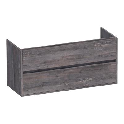 Brauer Adore - Onderkast - 120 cm - met 2 Softclose Lades Greeploos en 2 Sifon Uitsparingen - Driftwood
