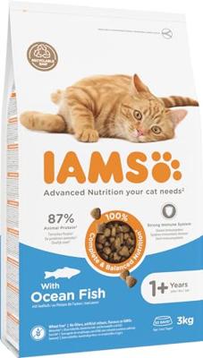 Iams Adult kattenvoer met zeevis 2 x 3 kg - thumbnail