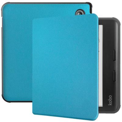 Lunso Kobo Libra Colour hoes (7 inch) - sleepcover - Lichtblauw