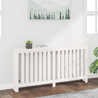 Radiatorombouw 169x19x84 cm massief grenenhout wit - thumbnail