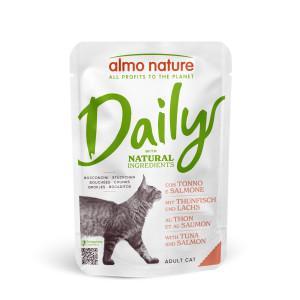 Almo Nature Daily met tonijn en zalm natvoer kat (70 g) 30 x 70 g