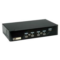 ROLINE DisplayPort USB 2.0 KVM Switch, 1 User - 4 PC - thumbnail