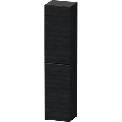 Hoge Kast Duravit D-Neo Kolomkast Wand 176 cm Linksdraaiend Mat Eiken Zwart Duravit