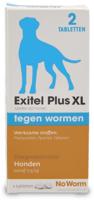 No Worm Exitel Plus XL voor honden vanaf 17,5 kg 2 tabletten - thumbnail