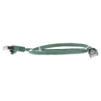 Telegärtner 100007965 RJ45 Netwerkkabel, patchkabel CAT 6A S/FTP 0.50 m Groen Vlambestendig, Snagless, Vlambestendig, Halogeenvrij, UL gecertificeerd 1 stuk(s)
