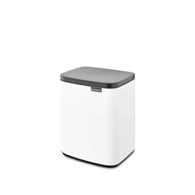 Brabantia Bo afvalemmer 7 liter met kunststof binnenemmer white Brabantia Bo afvalemmer 7 liter met kunststof binnenemmer white