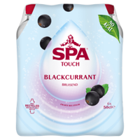 Water spa touch sparkling blackcurrant fles 500ml | 6 stuks - thumbnail