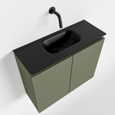 MONDIAZ TURE 60cm toiletmeubel army. EDEN wastafel urban midden geen kraangat MONDIAZ TURE 60cm toiletmeubel army. EDEN wastafel urban midden geen kraangat