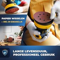Enzo s&r velcro schuurpapier set 125 mm 60 st: elk 10x p40, p60, p80, p120, p180, p240, 8 gaten - b07gc4xnjq - thumbnail