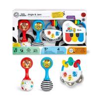 BABY EINSTEIN - Jingle & Jam Muzikale Babycadeauset met 3 muzikale speeltjes: mini-tambourine, 2 maracas en een babypiano - thumbnail