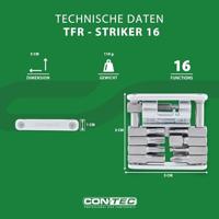 CONTEC multifunctie-tool "tfr - striker 16" ct multitool tfr-striker 16 functions silver - thumbnail