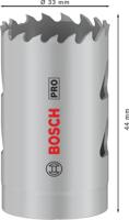 Bosch Accessoires PRO Multi Material gatzaag | 33 mm | met schroefdraad - 2608901503 - thumbnail