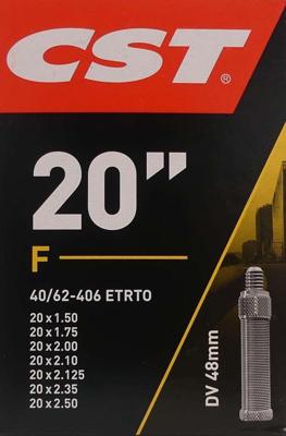CST binnenband 20x1.75 40/62-406 dv 48mm CST binnenband 20x1.75 40/62-406 dv 48mm