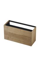 INK - Onderkast 2 Laden Push To Bestaande Uit: - 1200x450x650 Mm - Ash Grey Fineer - thumbnail