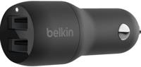 Belkin BoostCharge 2-poorts USB-A-autolader oplader - thumbnail