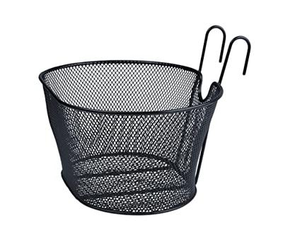 Dunlop Fietsmand - 22 liter - zwart - metaal - met haken