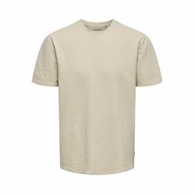 Heren-T-Shirt met Korte Mouwen Only & Sons Onskian Life Reg Seersucker Ss - Maat: L