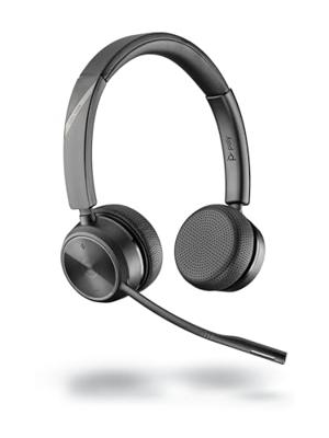 HP Poly Savi 7220 Stereo DECT On Ear headset DECT Stereo Zwart Volumeregeling, Microfoon uitschakelbaar (mute) Computer