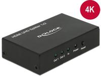 DeLOCK HDMI Ultra HD Splitter 1 x HDMI in > 2 x HDMI out 4K splitter & switches - thumbnail