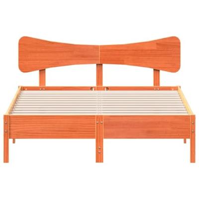 Bedframe zonder matras massief grenenhout wasbruin 120x200 cm Bedframe zonder matras massief grenenhout wasbruin 120x200 cm