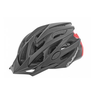 Polisport helm twig mat zwart /rood l 58-61cm easy-lock