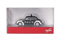 Herpa 097390 H0 Hulpdienstvoertuig Volkswagen Kever 1303 „Polis” (Zweden) - thumbnail
