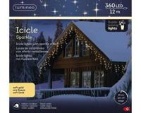 Led Icicle 12 meter 360 LED zwart/soft gold Lumineo - Lumineo - thumbnail