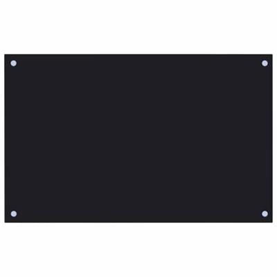 VidaXL Spatschermen keuken 2 st 80x50 cm gehard glas zwart VidaXL Spatschermen keuken 2 st 80x50 cm gehard glas zwart