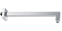 Wiesbaden luxe douche-arm vierkant muurbev.40 cm chroom - thumbnail