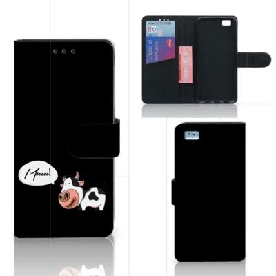 Huawei Ascend P8 Lite Leuk Hoesje Cow Huawei Ascend P8 Lite Leuk Hoesje Cow