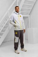 Borussia Dortmund PumaTech Trainingspak Senior 2025/2026 Lichtgrijs - Maat M - Kleur: DonkergrijsLichtgrijsGeel | Soccerfanshop - thumbnail